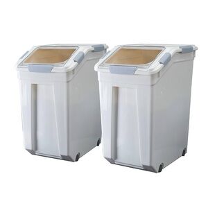 33 Liter / 50 lbs Rice Storage Container with Measuring Cup, BPA free set of 2